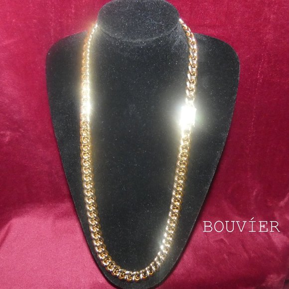 Bouvier Jewelry Other - 10mm Gold Diamond Clasp Miami Cuban Link Chain
